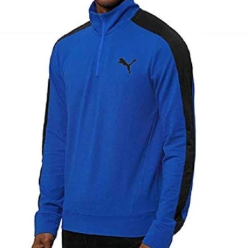 PUMA Stretchlite Half Zip Top Lapis Blue men's Size S